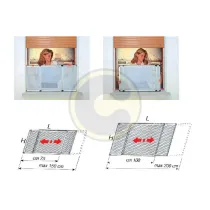 SET 4 SCORREVOLI P/ZANZARIERA ESTENSIBILE