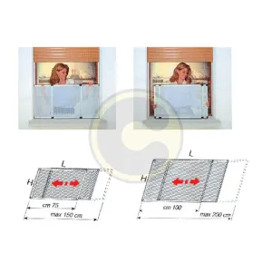 SET 4 SCORREVOLI P/ZANZARIERA ESTENSIBILE