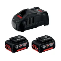 BOSCH-B SET 2 BATTERIE 18V-5.0 Ah + CARICABATTERIE