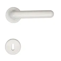 MANIGLIA RESINA MARGHERITA C/BOCCHETTA BIANCO (10