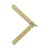 ASTA SNODATA ACCIAIO ZINCATO DESTRA 250 MM* (48