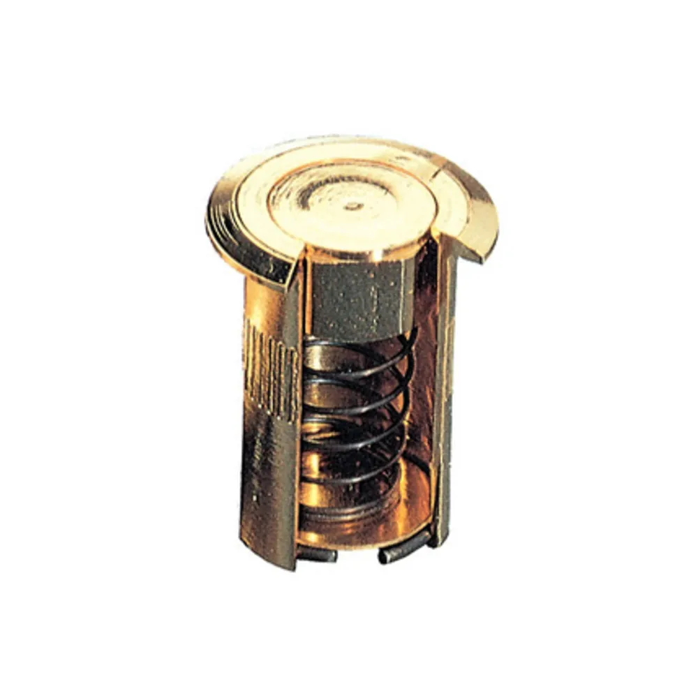 POZZETTO A MOLLA OTTONE LUCIDO D 14X30 MM* (30 POZZETTO A MOLLA OTTONE LUCIDO D 14X30 MM* (30