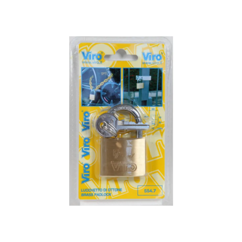 VIRO BL 556.7 LUCCHETTO OTT RETTANGOLARE 60 MM (6