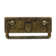 MANIGLIA ZAMA 06060 97X45 MM OTTONE ANTICATO** (50