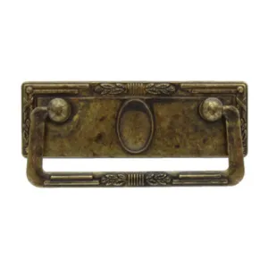 MANIGLIA ZAMA 06060 97X45 MM OTTONE ANTICATO** (50