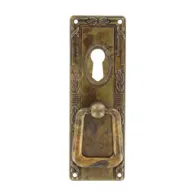 MANIGLIA ZAMA 12060 33X97 MM OTTONE ANTICATO** (25