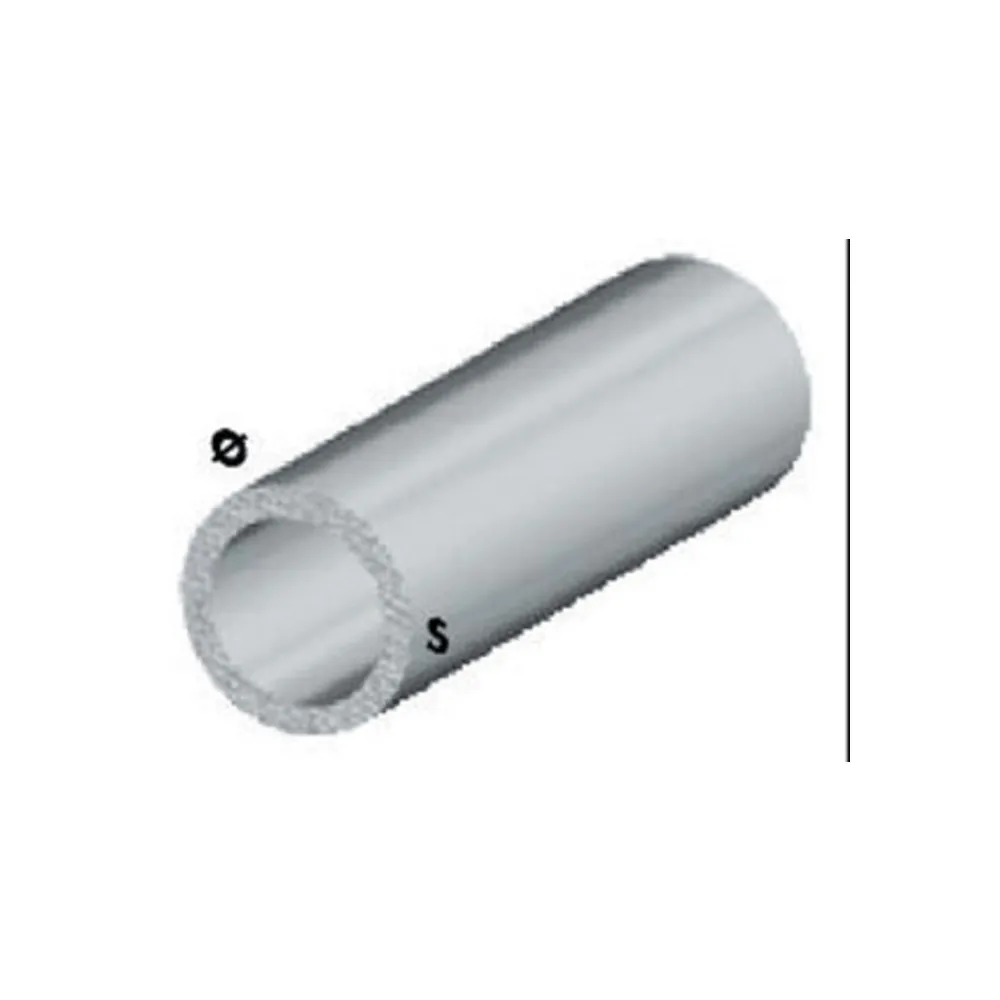 PROFILO ARGENTO H.100 CM TUBO TONDO  6 X1 MM** (5