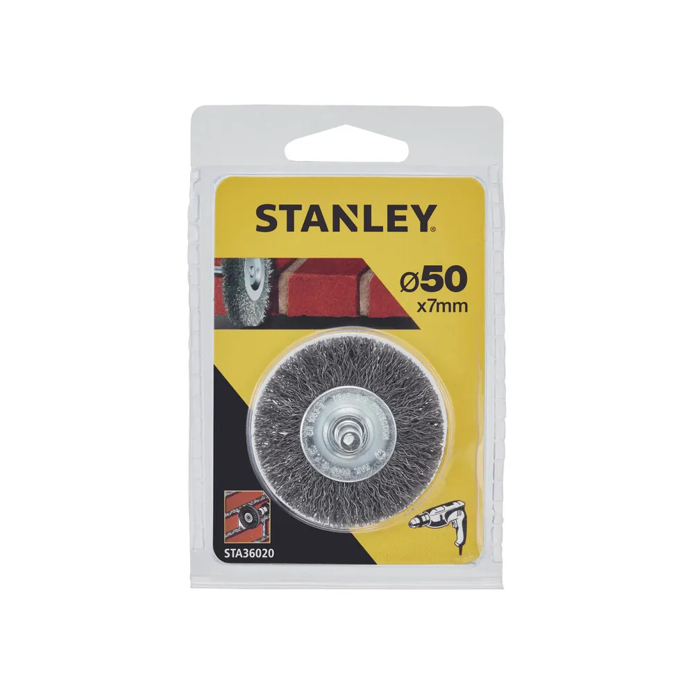 PIRANHA STANLEY STA36020 (X36020) SPAZZOLA ACCIAIO CIRCOL. D.50