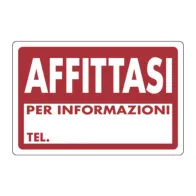 TARGA SEGNALETICA AFFITTASI (10