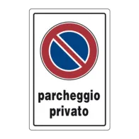 TARGA SEGNALETICA PARCHEGGIO PRIVATO (10