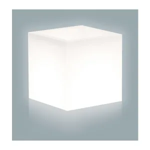 VASO CUBE BRIGHT 40X40XH40 CM BIANCO