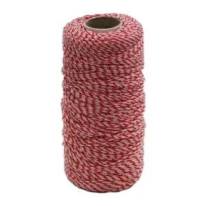 LENZA P/MURATORE IN PP BIANCO ROSSO 200 M (5