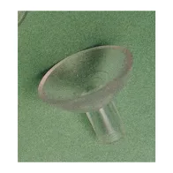 VENTOSA C/GAMBO FORATO D 15 MM TRASPARENTE** (200