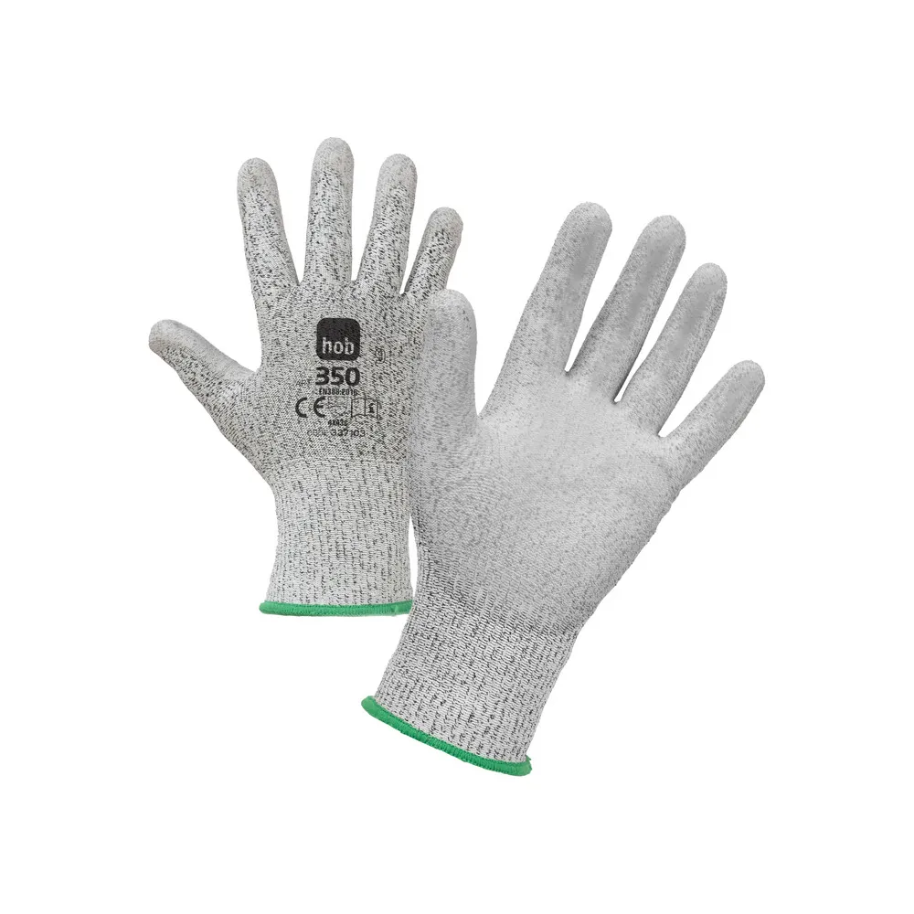 GUANTI HOB ANTITAGLIO FILO/PU GRIGIO TG. 8 (12 GUANTI HOB ANTITAGLIO FILO/PU GRIGIO TG. 8 (12