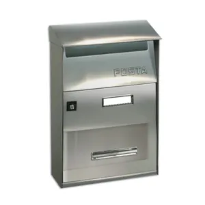 CASSETTA POSTALE ALUBOX FT INOX LISCIO 22X11X32