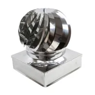 FUMAIOLO TURBO INOX AISI 304 C/CUSCINETTI 42X42 CM