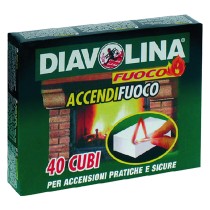 DIAVOLINA 'ACCENDIFUOCO' 40 cubi - art. 15300