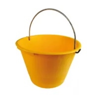 SECCHIO P/MURATORE PLAST C/ARCO GIALLO D 36CM 12 L (10
