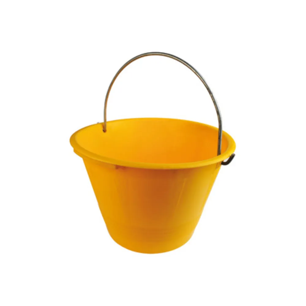 SECCHIO P/MURATORE PLAST C/ARCO GIALLO D 36CM 12 L (10