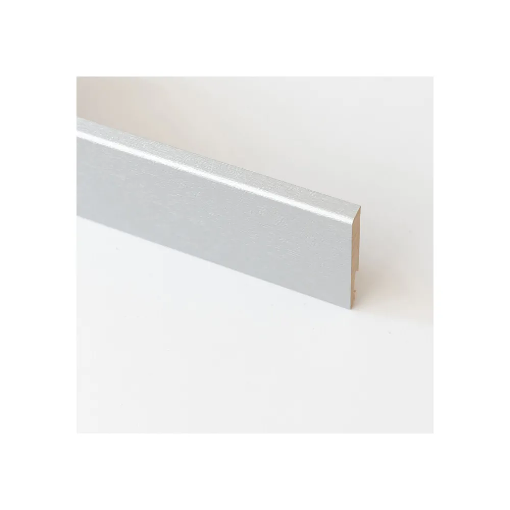 BATTISCOPA  80X11 MM MDF 240 CM ALLUMINIO (5