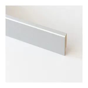 BATTISCOPA  80X11 MM MDF 240 CM ALLUMINIO (5