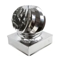 FUMAIOLO TURBO INOX AISI 304 C/CUSCINETTI 22X22 CM