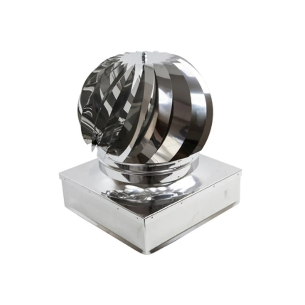 FUMAIOLO TURBO INOX AISI 304 C/CUSCINETTI 25X25 CM