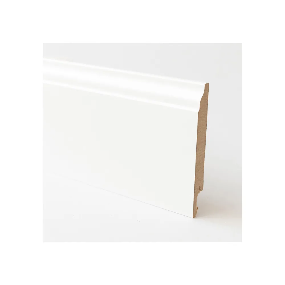 BATTISCOPA 120X14 MM MDF 240 CM BIANCO BAROCCO (5