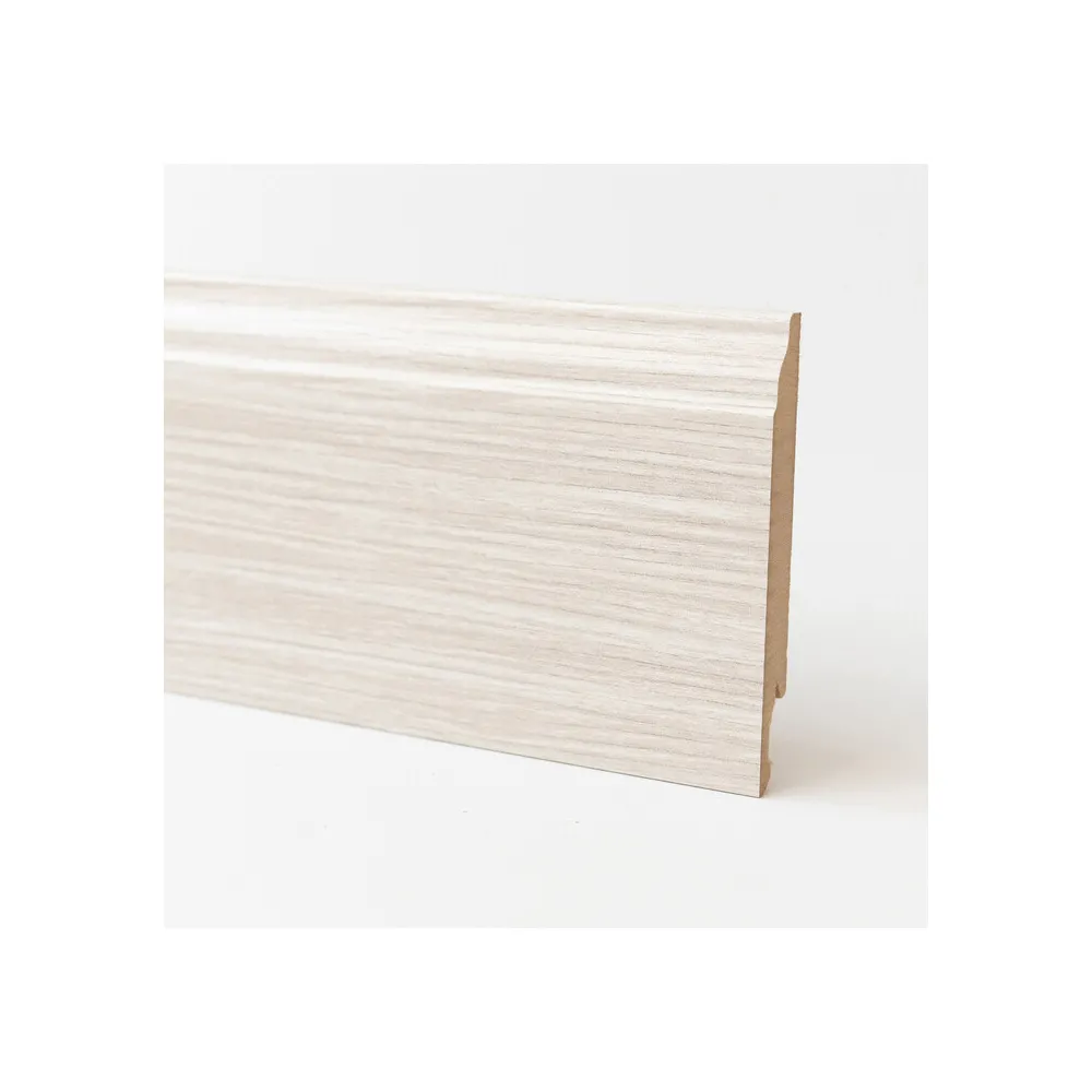 BATTISCOPA 120X14 MDF BAROCCO 240 CM ROVERE SBIANCATO (5 BATTISCOPA 120X14 MDF BAROCCO 240 CM ROVERE SBIANCATO (5