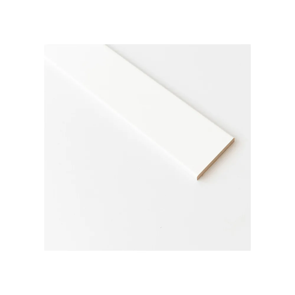 COPRIFILO 70X10 MM MDF 240 CM BIANCO R6 (10