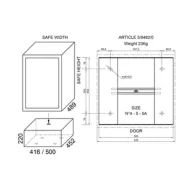 PIEDISTALLO P/CASSAFORTE ART.8482