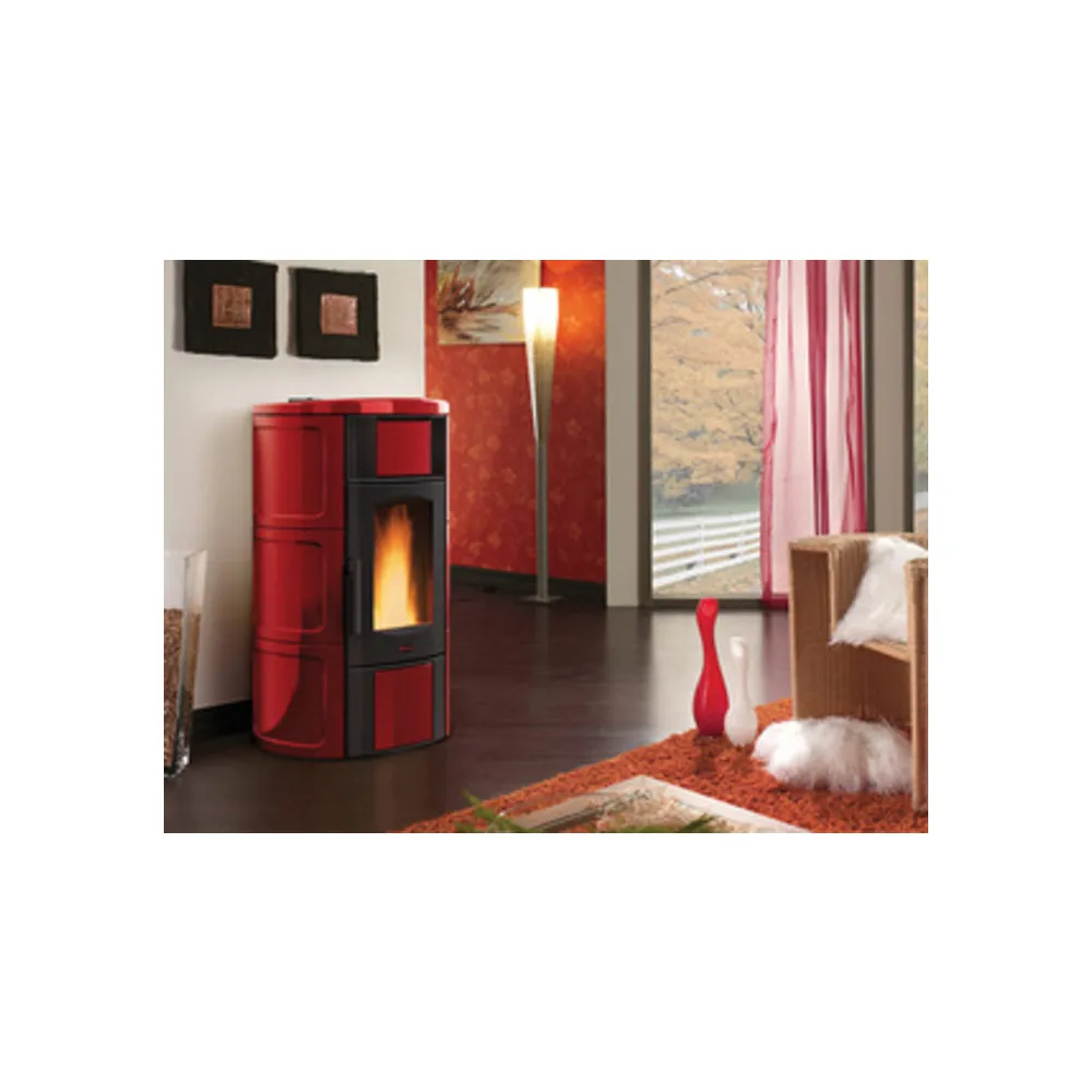 TERMOSTUFA PELLET VENT 18.1KW ISIDE IDRO H15 BORDEAUX TERMOSTUFA PELLET VENT 18.1KW ISIDE IDRO H15 BORDEAUX