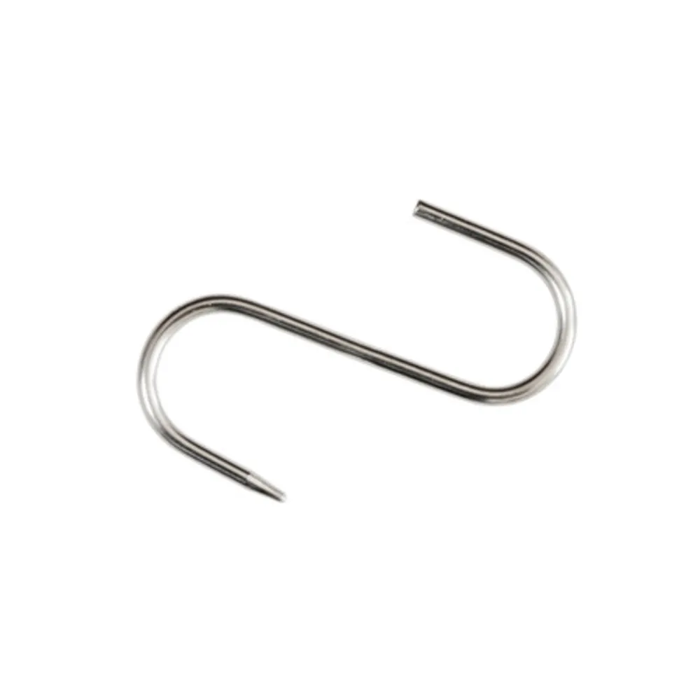 GANCIO INOX P/MACELLAIO 120 X 5 MM* (10 GANCIO INOX P/MACELLAIO 120 X 5 MM* (10