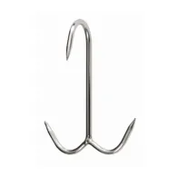 GANCIO INOX P/MACELLAIO ANCORA 120 X 6 MM* (10