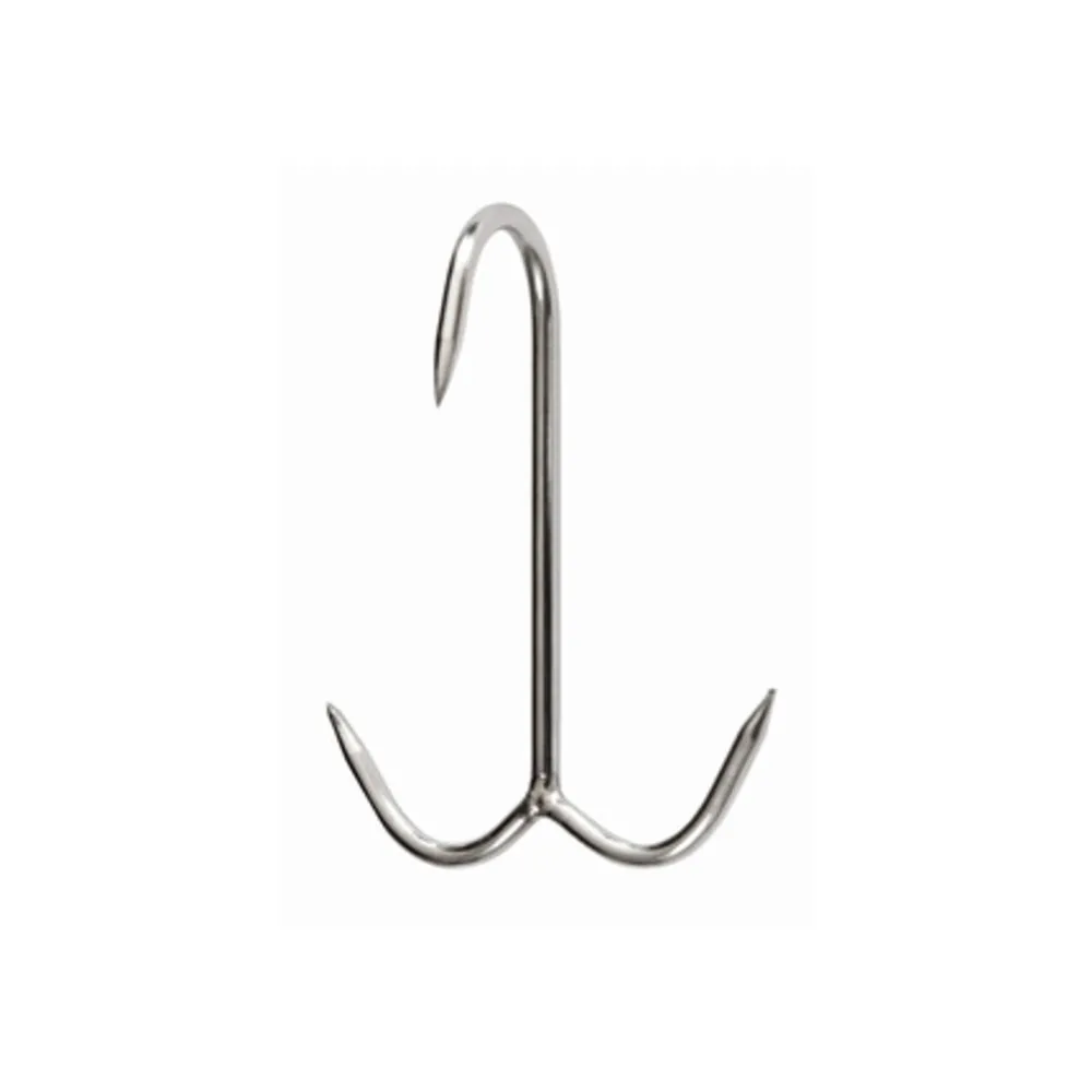 GANCIO INOX P/MACELLAIO ANCORA 120 X 6 MM* (10 GANCIO INOX P/MACELLAIO ANCORA 120 X 6 MM* (10