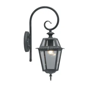 LANTERNA MILANO 60W C/BRACCIO GRIGIO GHISA