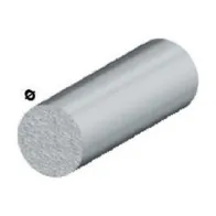 PROFILO ARGENTO H.100 CM TONDO PIENO D  8 MM* (5