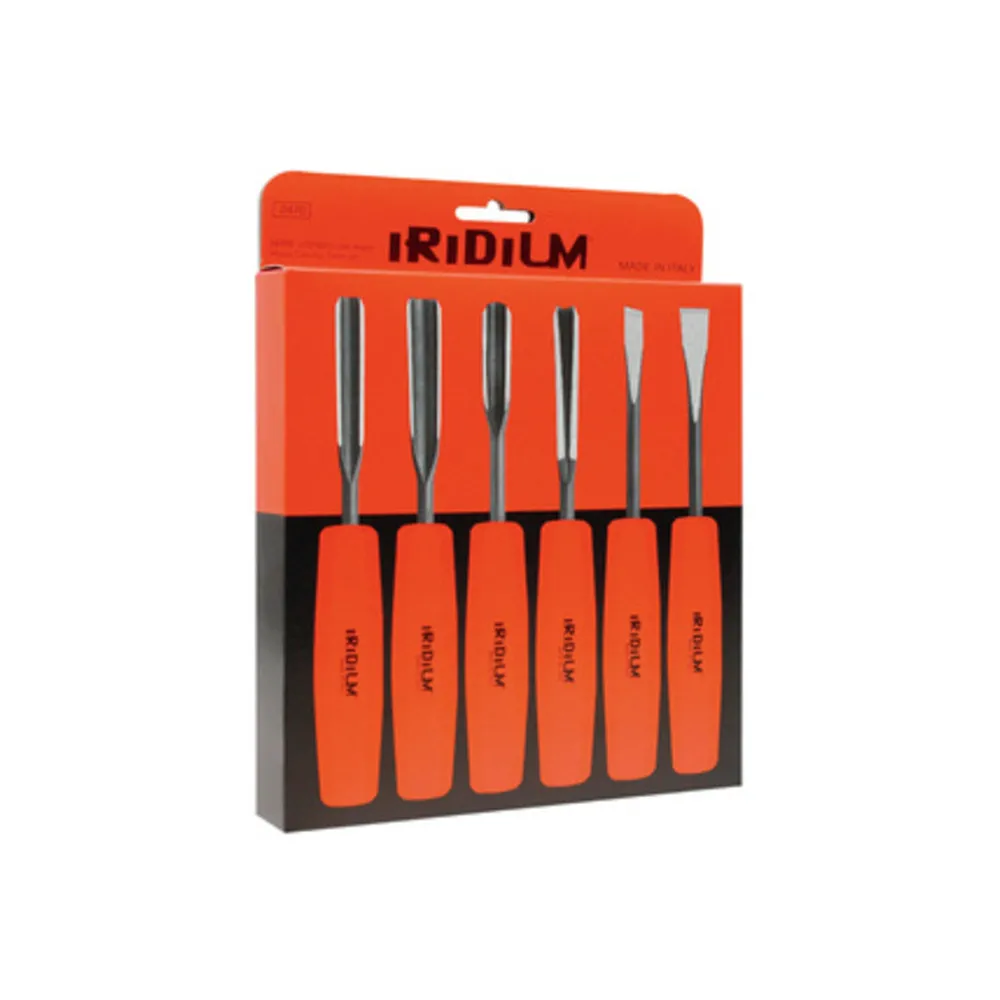 SET 6 SGORBIE CROMO VANADIO P/LEGNO IRIDIUM SET 6 SGORBIE CROMO VANADIO P/LEGNO IRIDIUM
