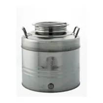 CONTENITORE ACCIAIO INOX P/OLIO 30 L AGGRAFFATO