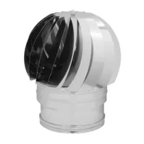 FUMAIOLO TURBO INOX AISI 304 C/CUSCINETTI D 15 CM