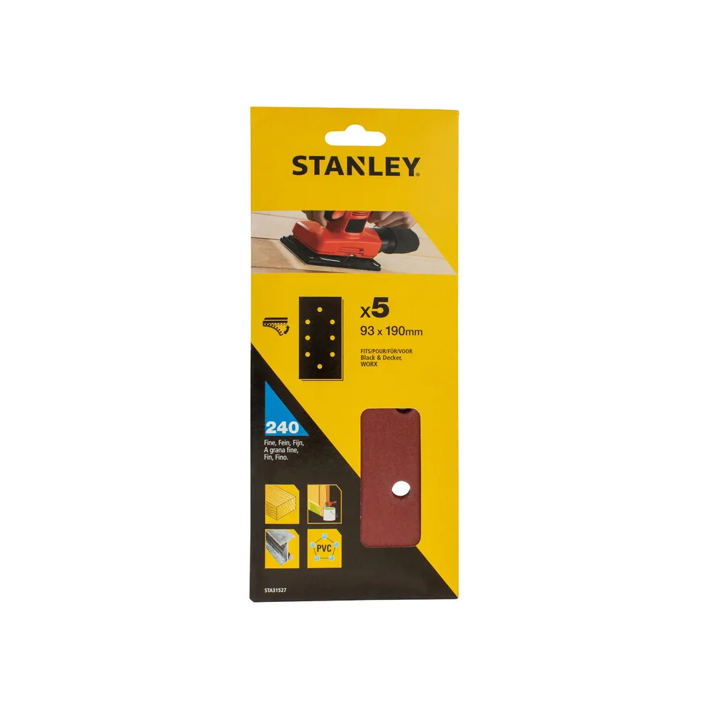 PIRANHA STANLEY STA31527 (X31527) 5 FOGLI VEL. B+D 93X190 GR.240
