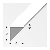 PROFILO BIANCO H.200 CM ANGOLARE 10X10X1 MM (5