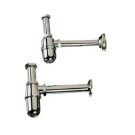 SIFONE A BOTTIGLIA OTTONE CROMATO D 1.1/4*