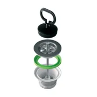 PILETTA P/LAVELLO INOX D 70 MM  1.1/2**