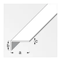 PROFILO BIANCO H.200 CM ELLE 15X10X1 MM (5