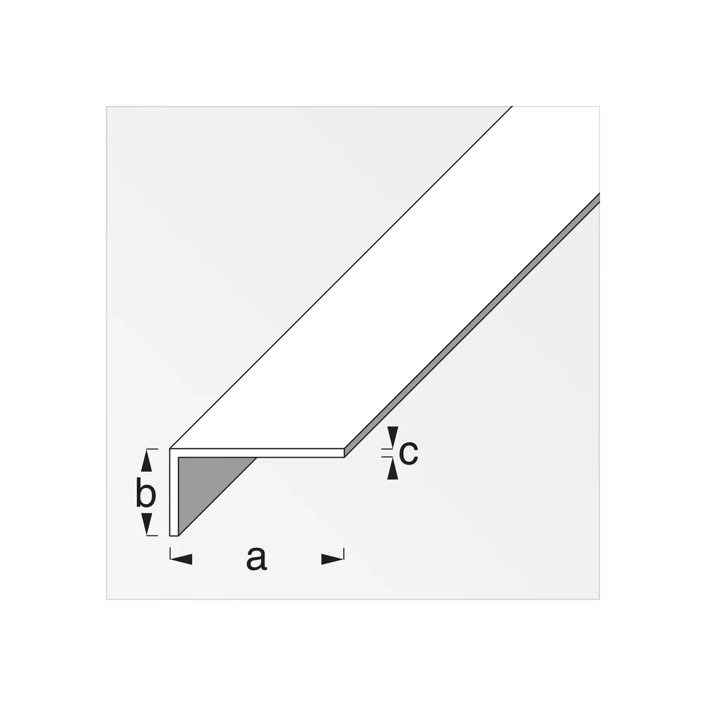PROFILO BIANCO H.200 CM ELLE 15X10X1 MM (5