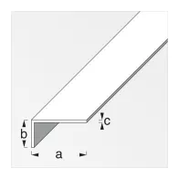 PROFILO BIANCO H.200 CM ELLE 30X15X1 MM (5
