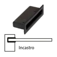 SUPPORTO AD INCASTRO IN PVC P/ASTA ORTOPEDICA (10