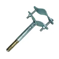 STAFFA C/TASSELLO TUBO ANTENNA 100 MM MURO FIG.4