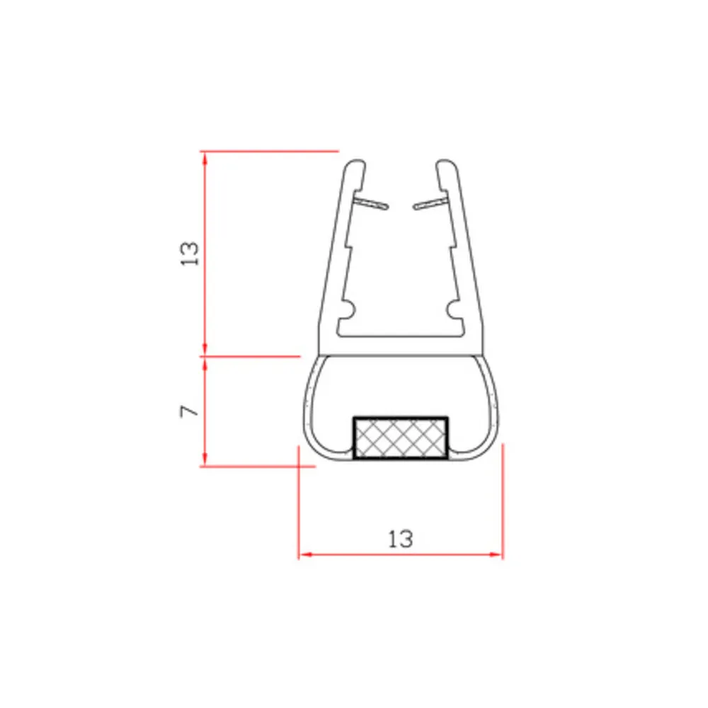 GUARNIZIONE P/BOX DOCCIA 2 M MOD.411 (10